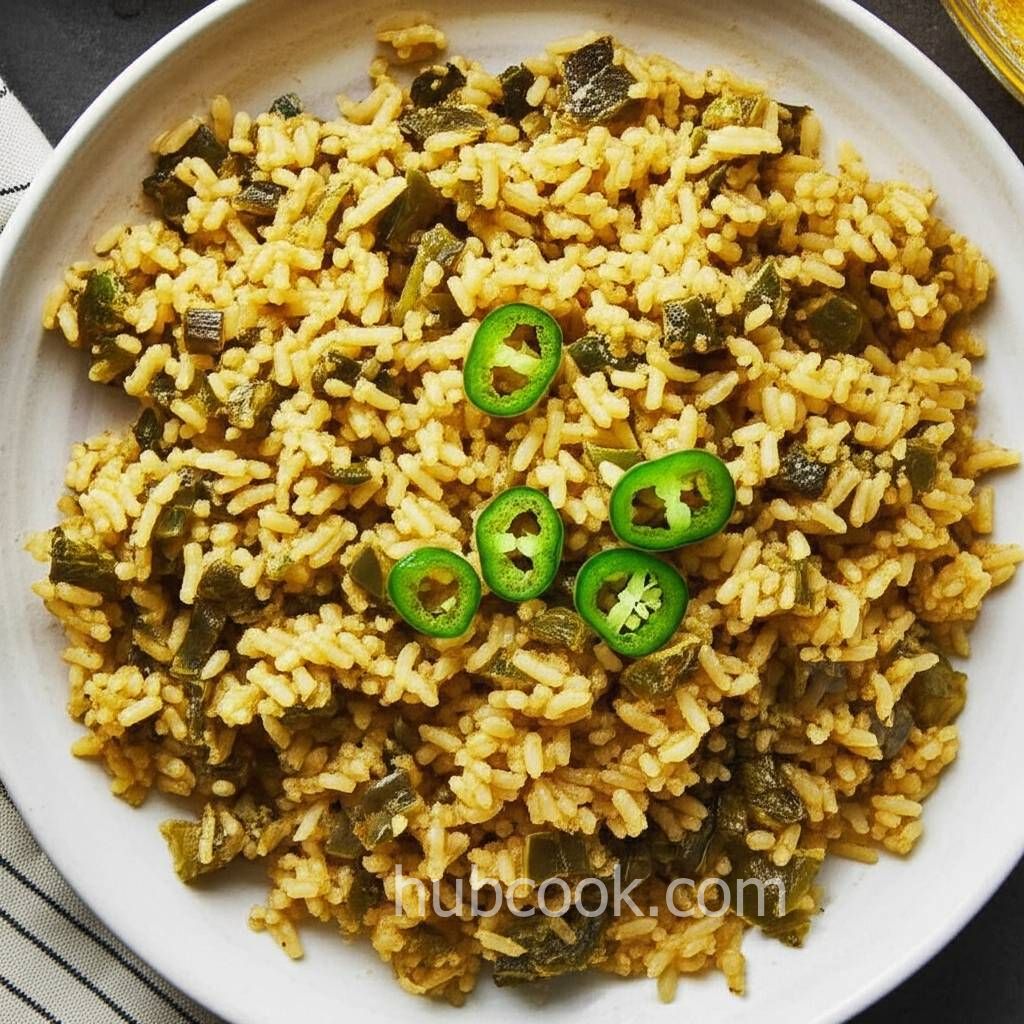 Green Rice with Poblano Chiles