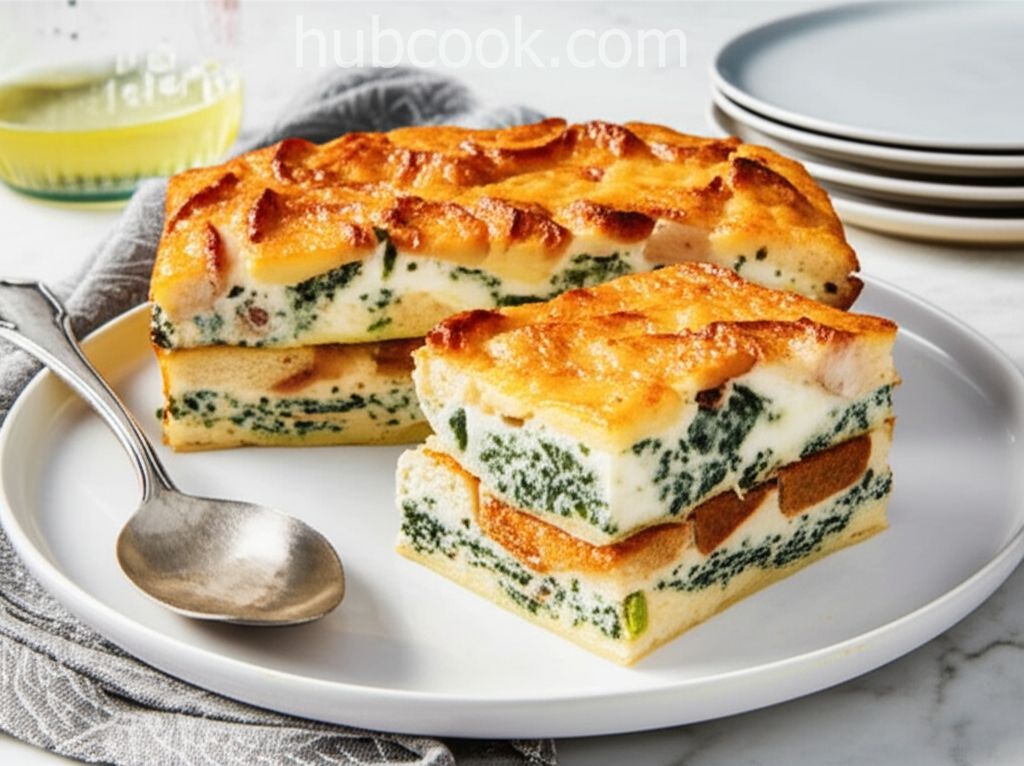 Make-Ahead Spinach and Mozzarella Breakfast Strata