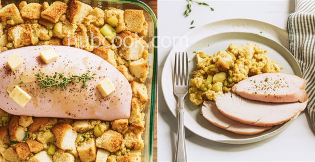 Turkey and Stuffing Casserole for Two