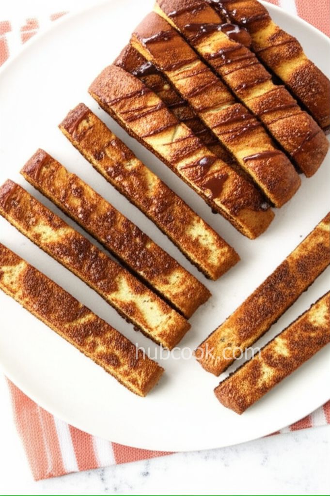 Baked Babka French Toast Sticks with Chocolate Dipping Sauce