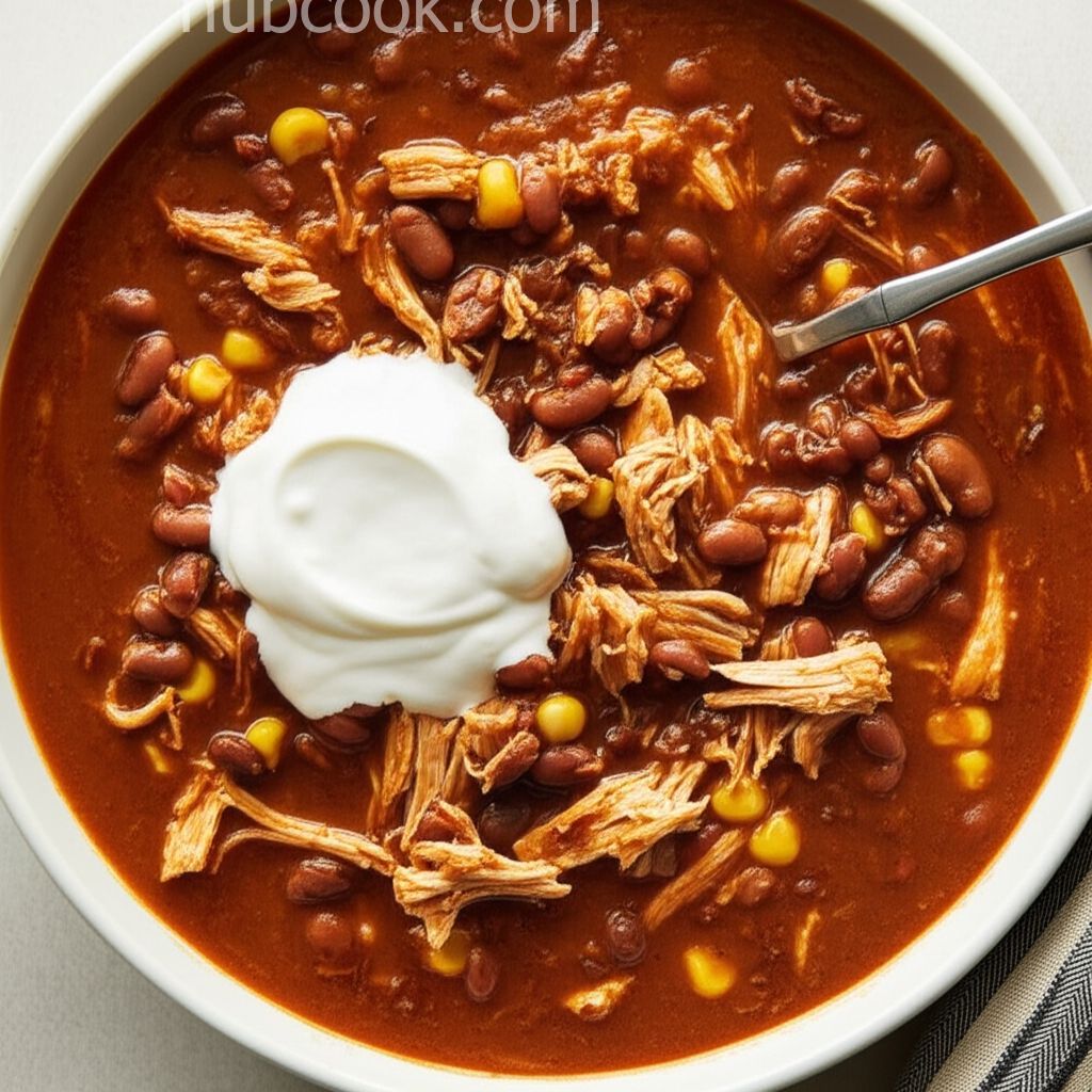 Leftover Turkey Chili in the Slow Cooker