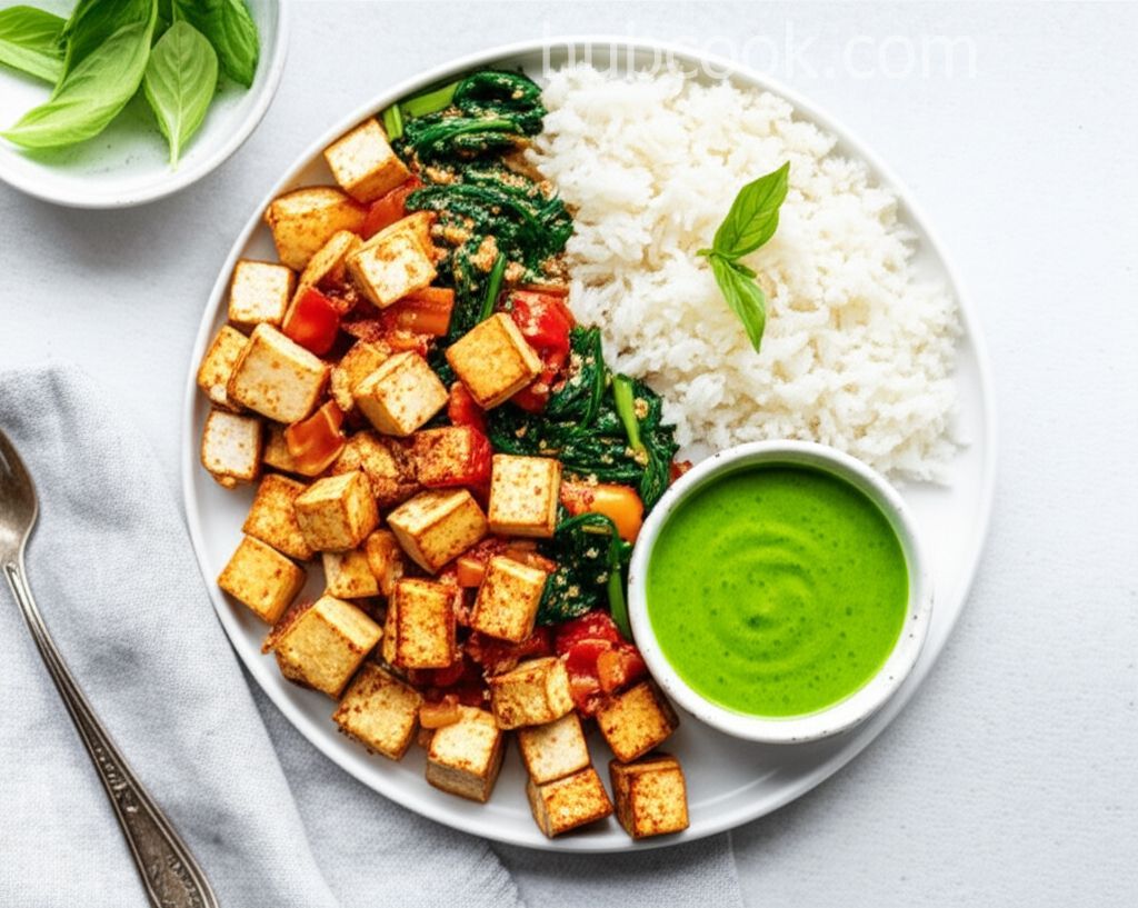 Thai Baked Tofu and Coconut Rice