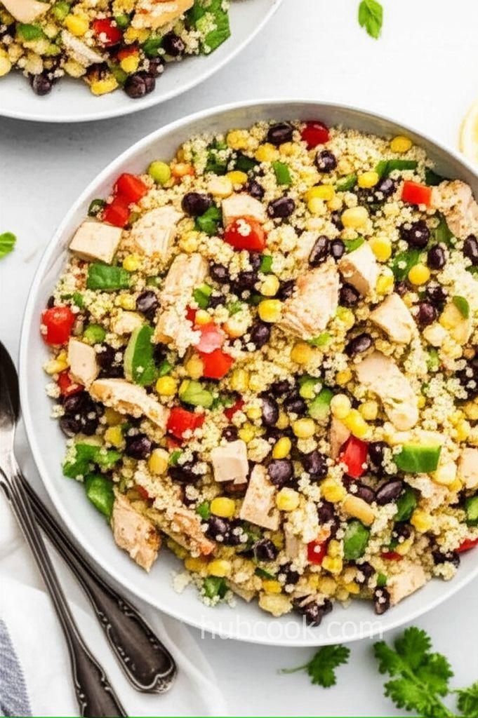 Couscous, Corn, and Black Bean Chicken Salad