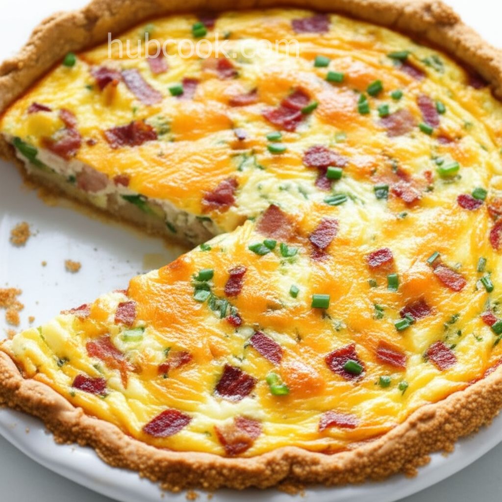 Hash Brown Crust Bacon Quiche