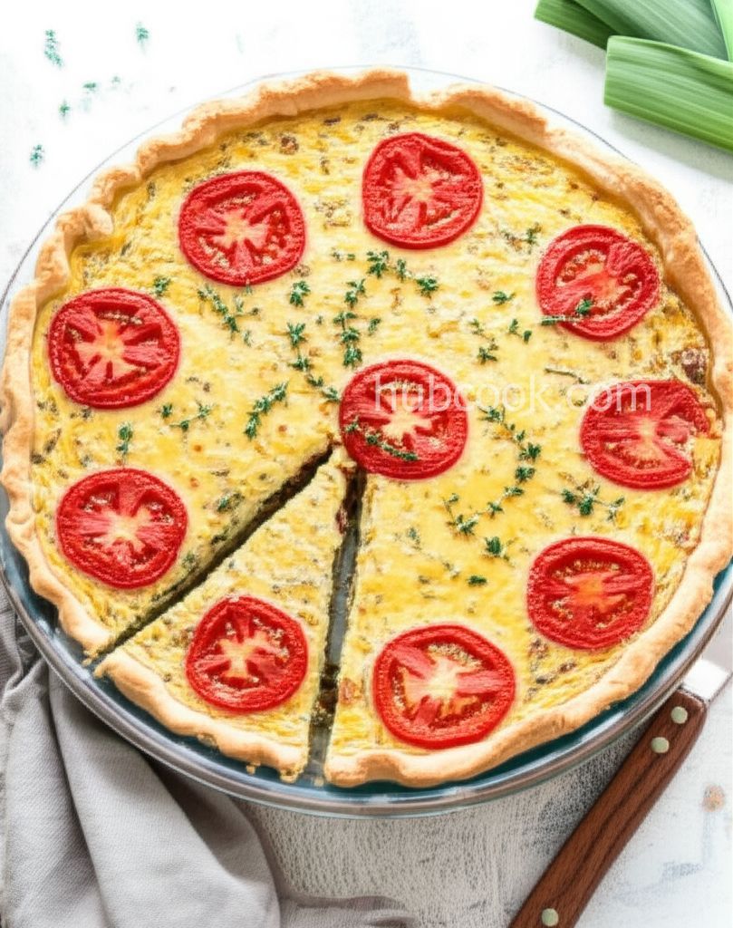 Bacon and Leek Quiche