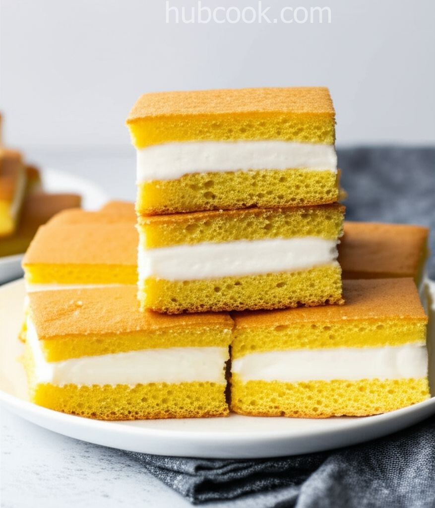 Homemade Cream Filled Individual Sponge Cakes
